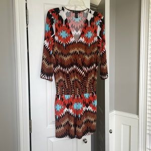INC Romper Jumper Jumpsuit Southwestern Western Small